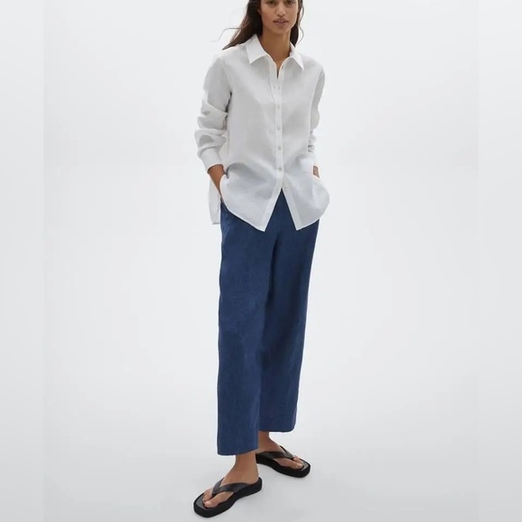 Massimo Dutti 100% Linen Trousers - Picture 2 of 15